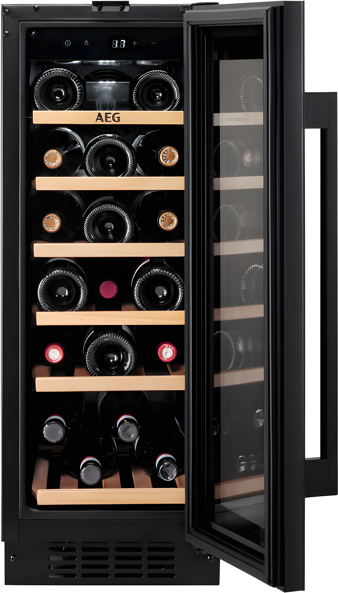 AEG AWS4020B5B - Black Built-In Wine Cooler - 20 Bottles - G Rated - Image 2