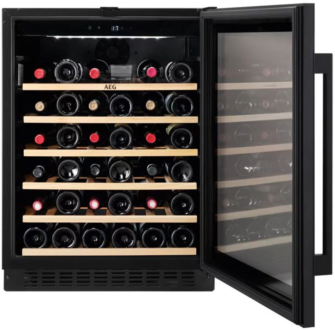 AEG AWS4052B5B - Black/Glass Wine Cooler - 52 Bottle Capacity - G Energy Rating - Image 2