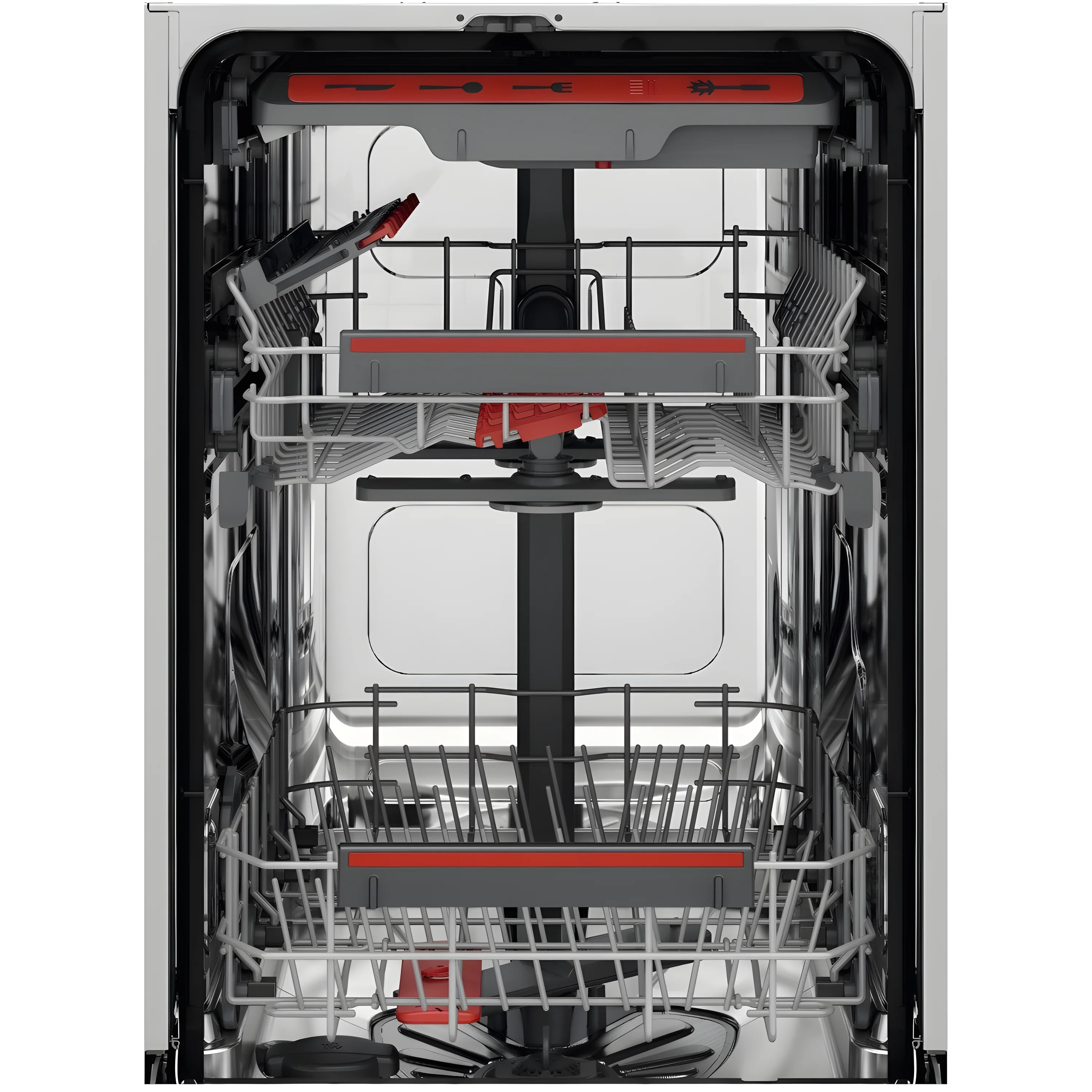 AEG FSE74507Z - Black Fully Integrated Slimline Dishwasher - 9 Place Settings - D Energy - Image 2