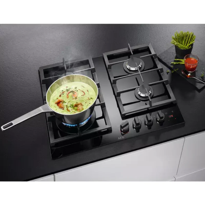 AEG HKB64450NB - 4 Zone Gas Hob - Image 4