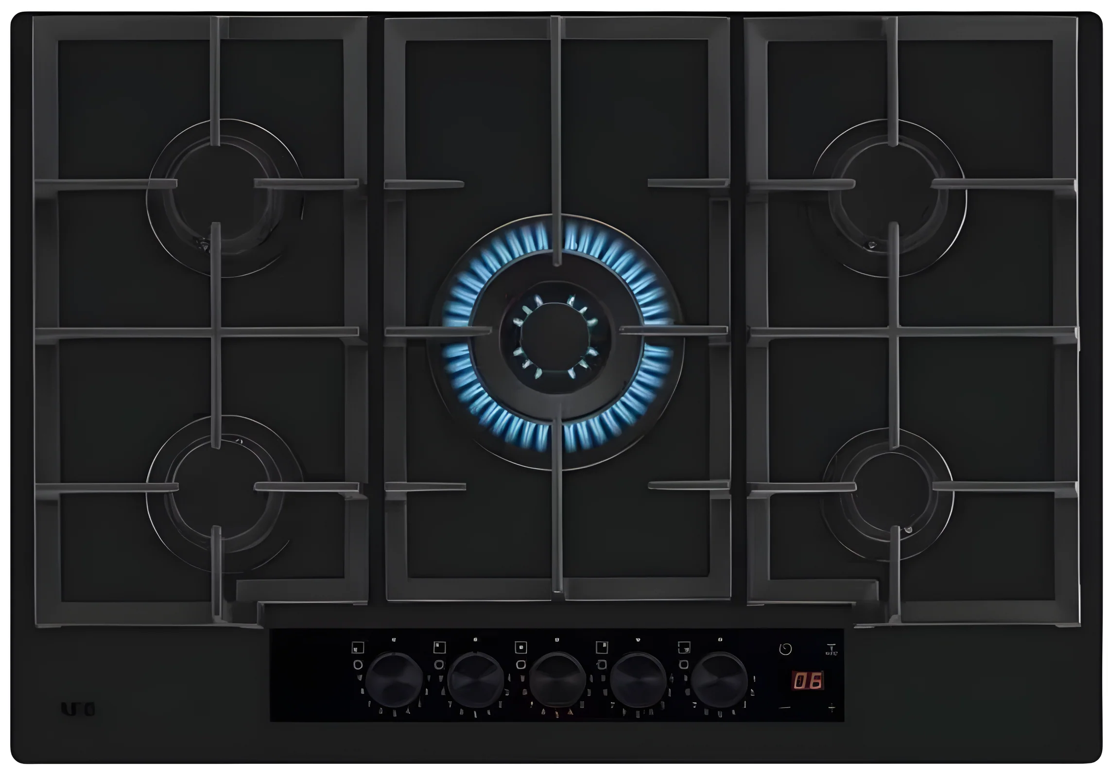 AEG HKB75341NL - Matt Black 75cm Gas Hob - 5 Burners