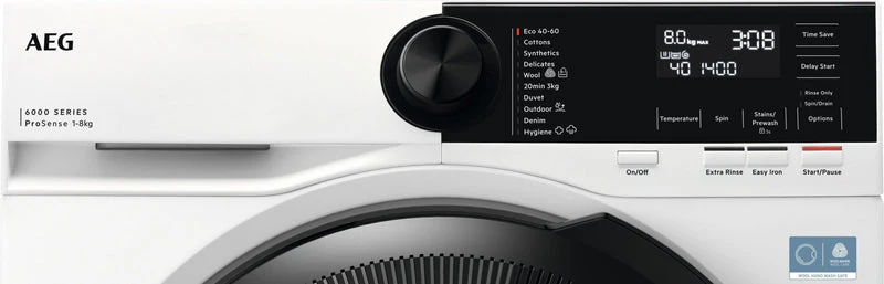 AEG LFR62144B - White 10KG Washing Machine - 1400 RPM - A energy - Image 2