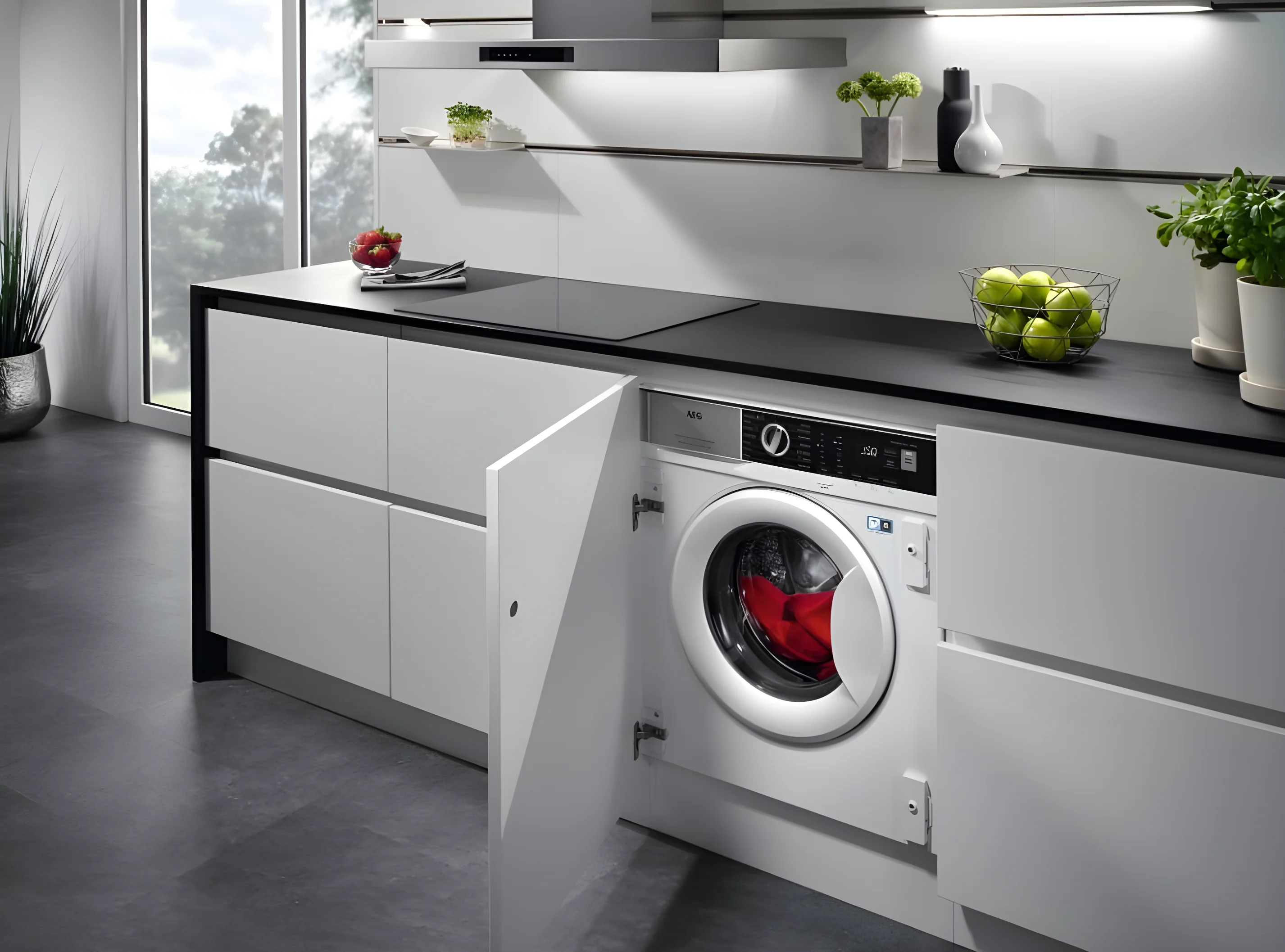AEG LFX6G7434BI - Integrated 7KG Washing Machine - 1400 RPM - B energy - Image 3