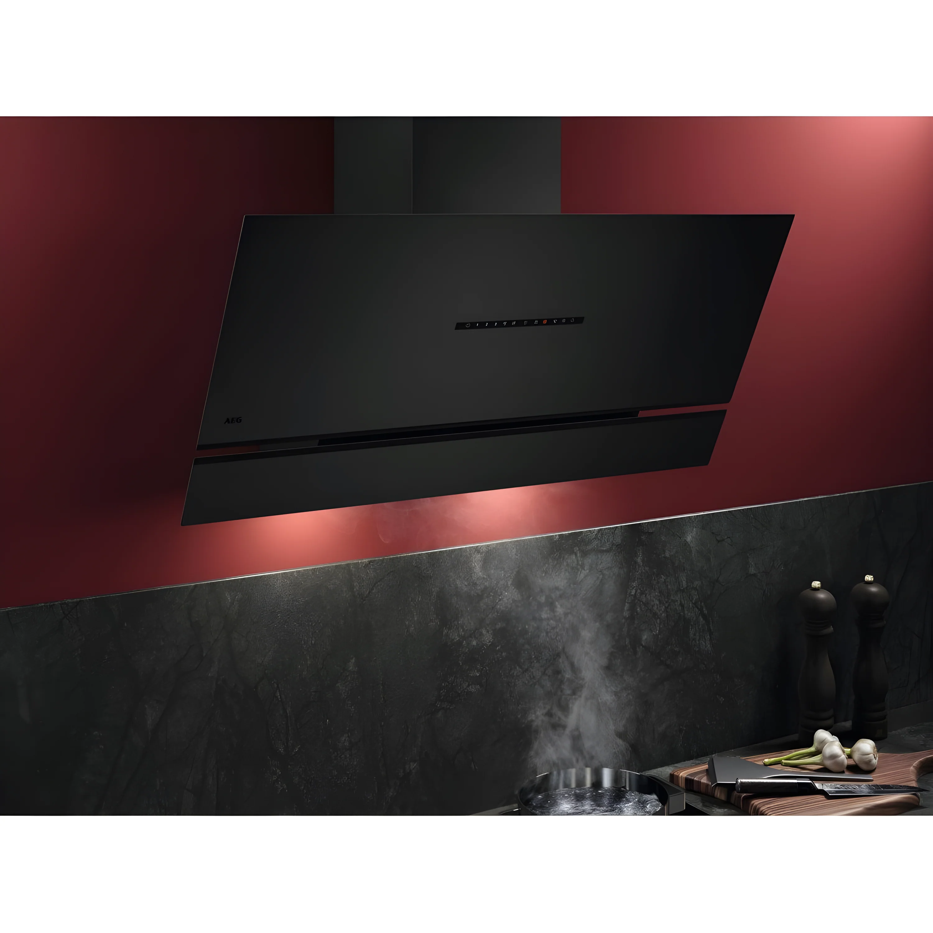 AEG NDV8791CT - Black Chimney Cooker Hood - 90cm - A+ Energy - Image 4