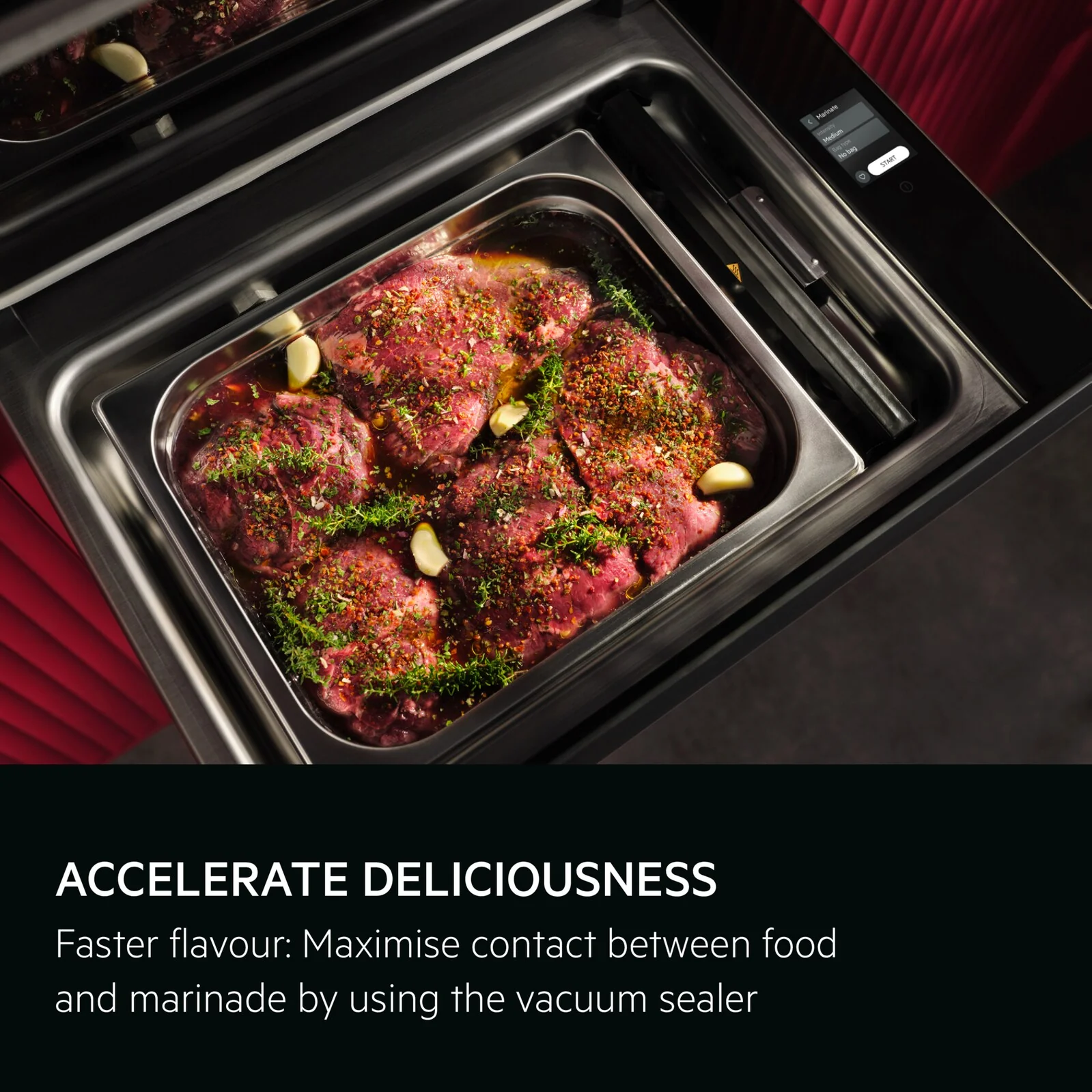 AEG NKV914B - Black Warming Drawer - 8L Capacity - Image 2