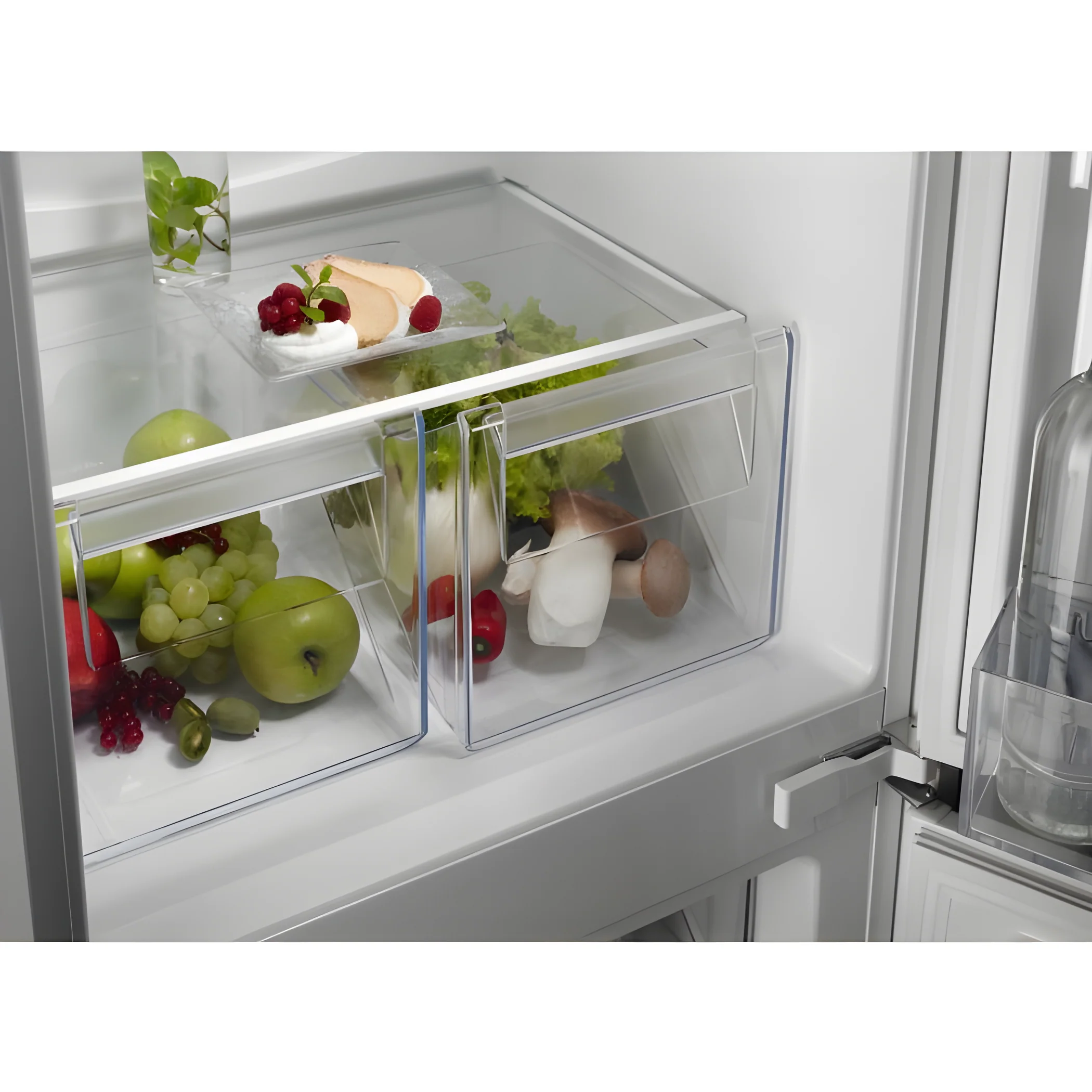 AEG NSC5S18ZES - White 70/30 Integrated Fridge Freezer - 271L - E Energy Rating - Image 4