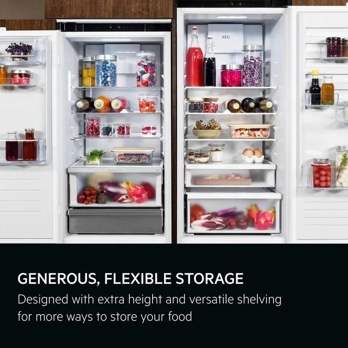 AEG NSC8M192DS - White Integrated Fridge Freezer - 207L/62L - D Energy - Image 4