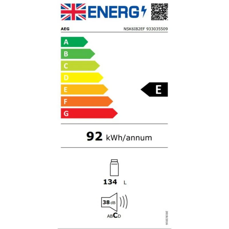 AEG NSK6I82EF - Larder Frost Free Fridge - E energy - Image 5