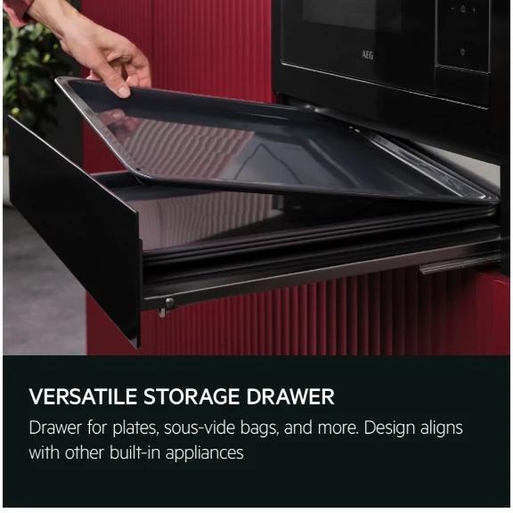 AEG OD8K11B - Black Warming Drawer - 20L - Image 4