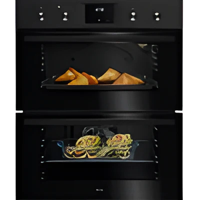 AEG OU5NU20B - Black Built-Under Electric Double Oven - 42/45L - A Energy - Image 2