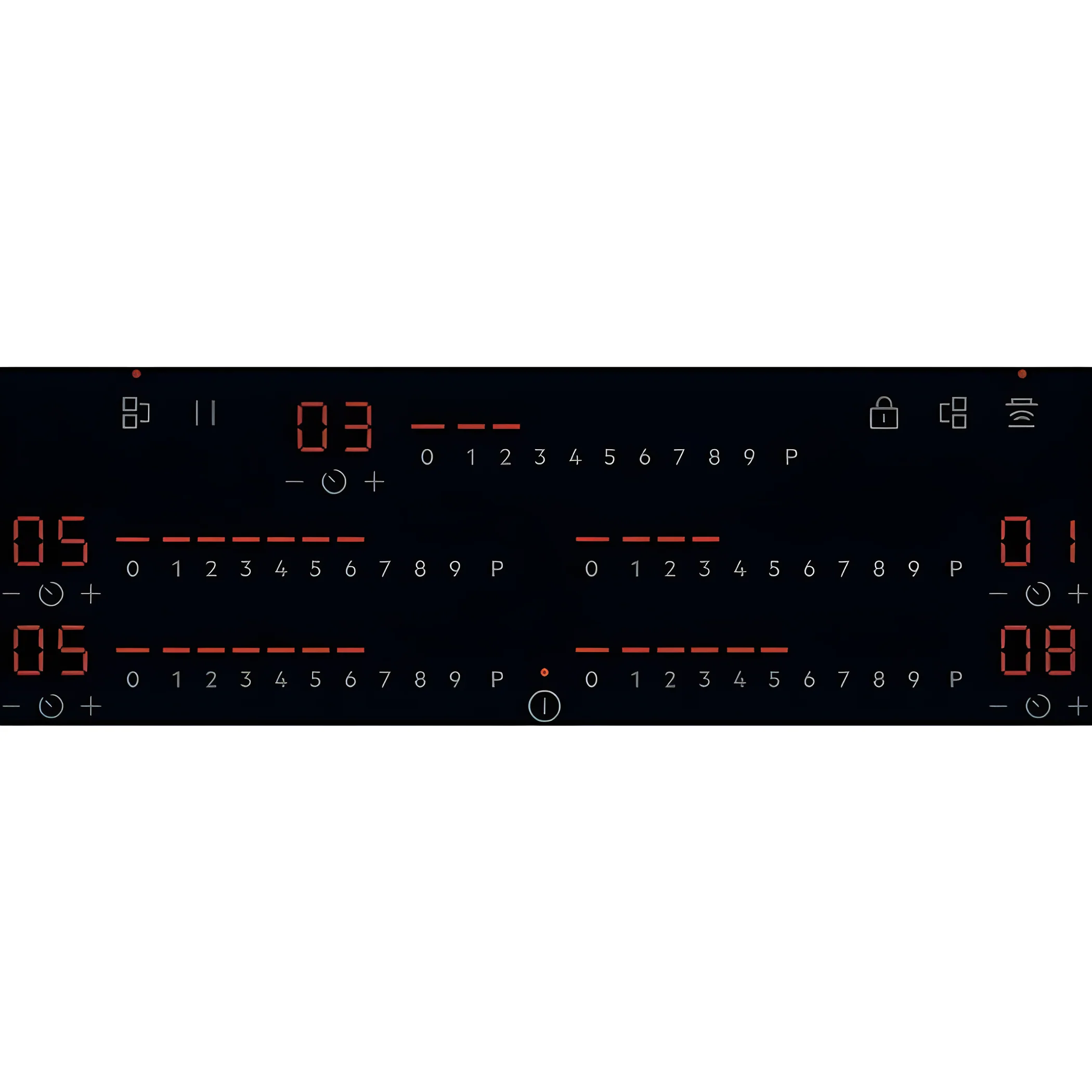 AEG SK85IM0XFB - Black 80cm Induction Hob - Double Bridge - 5 Zones - Image 2