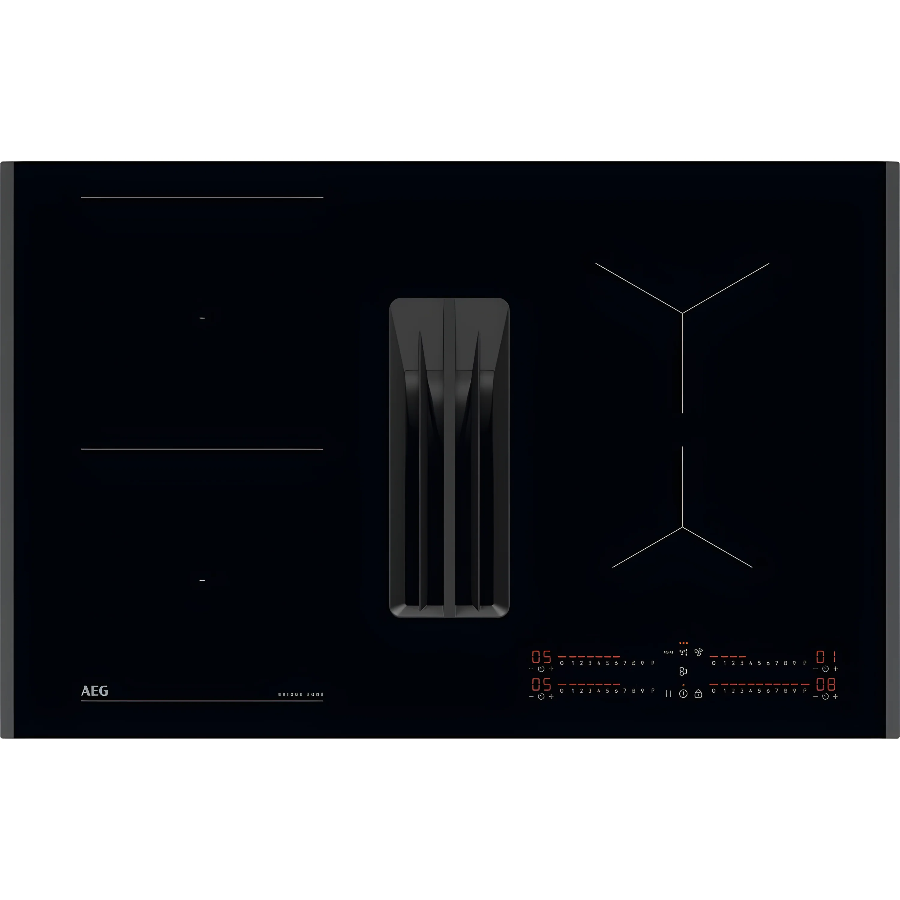 AEG TH84CB03FB - Black Vented Induction Hob - 81cm - A+ Energy