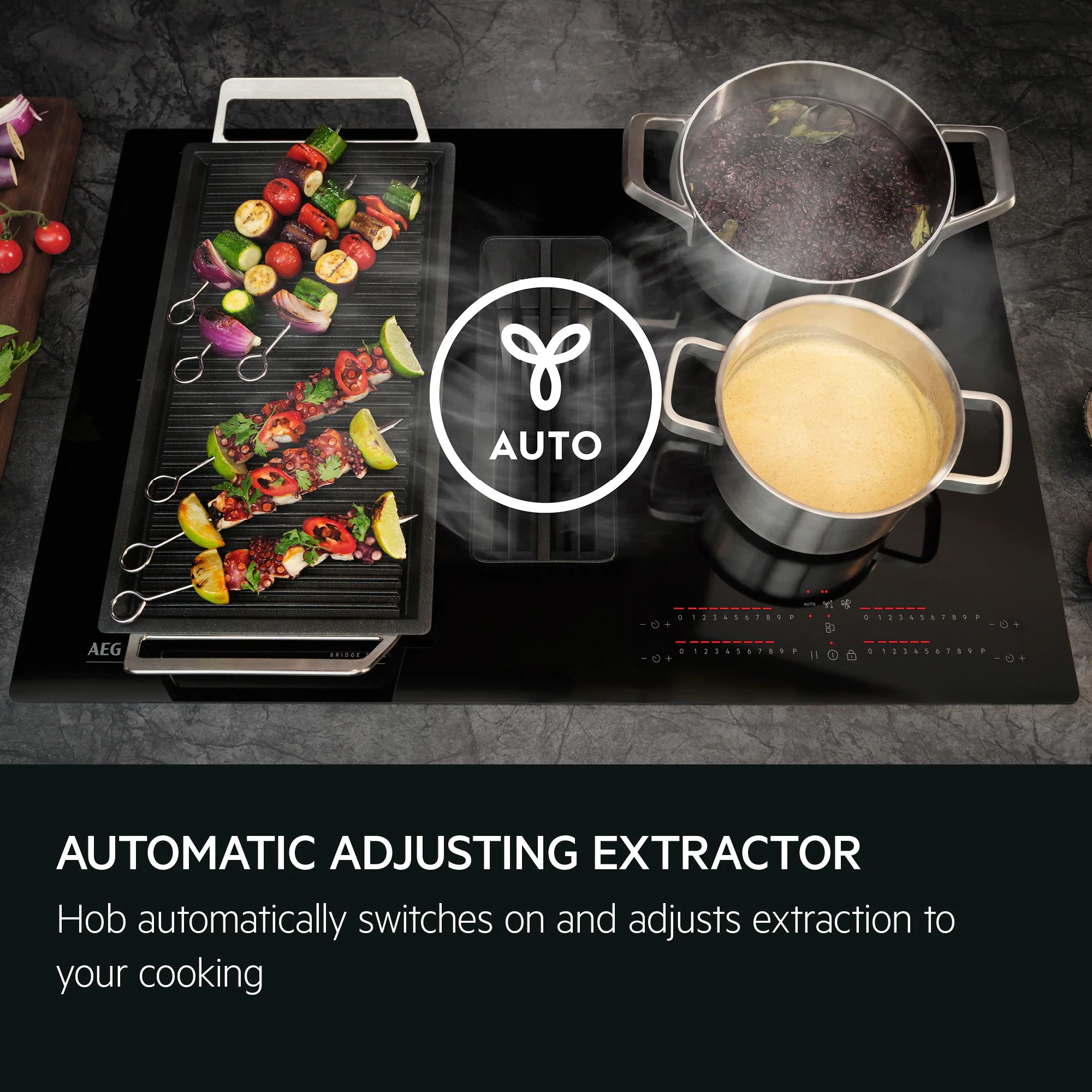 AEG TH84CB03FB - Black Vented Induction Hob - 81cm - A+ Energy - Image 13