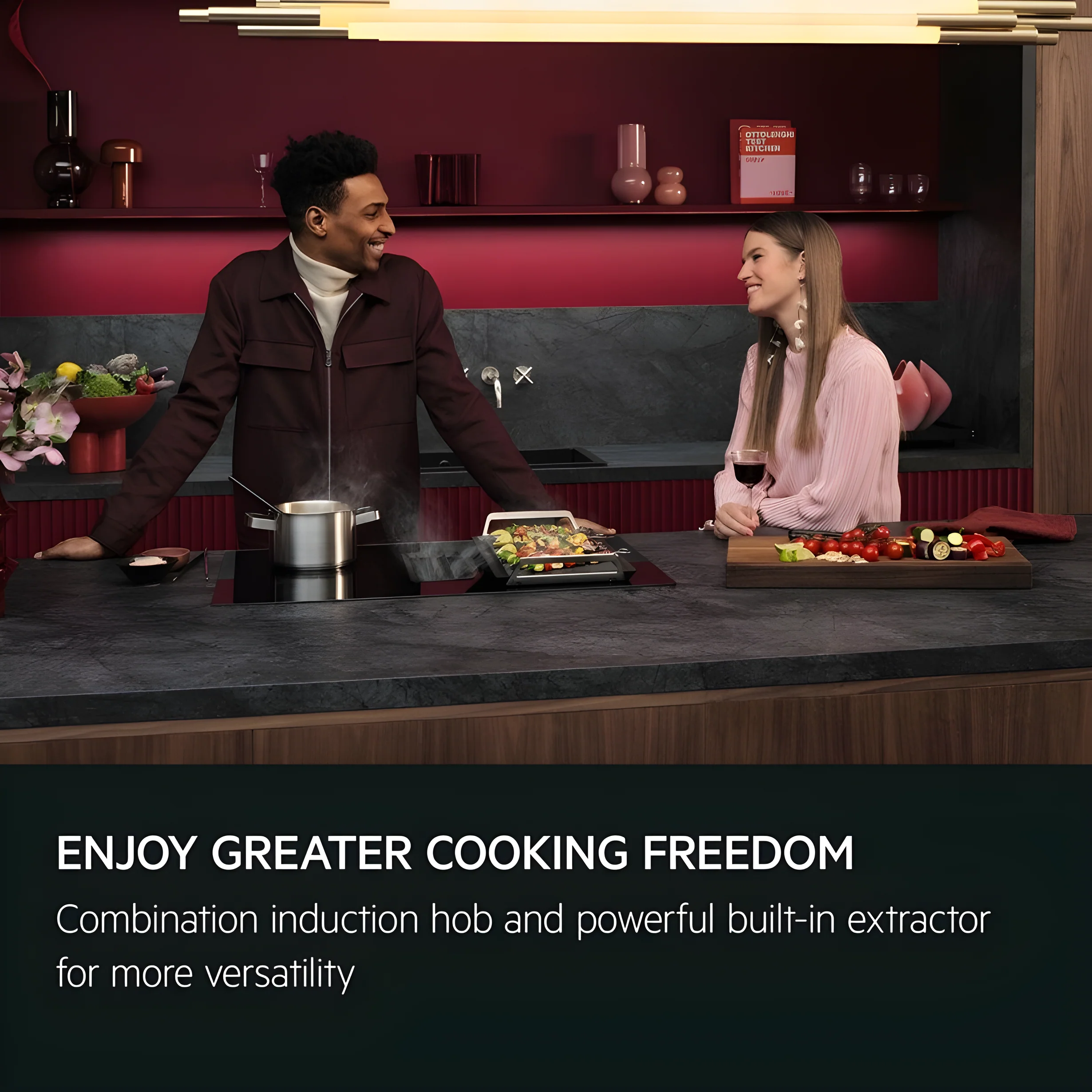 AEG TH84CB03FB - Black Vented Induction Hob - 81cm - A+ Energy - Image 5