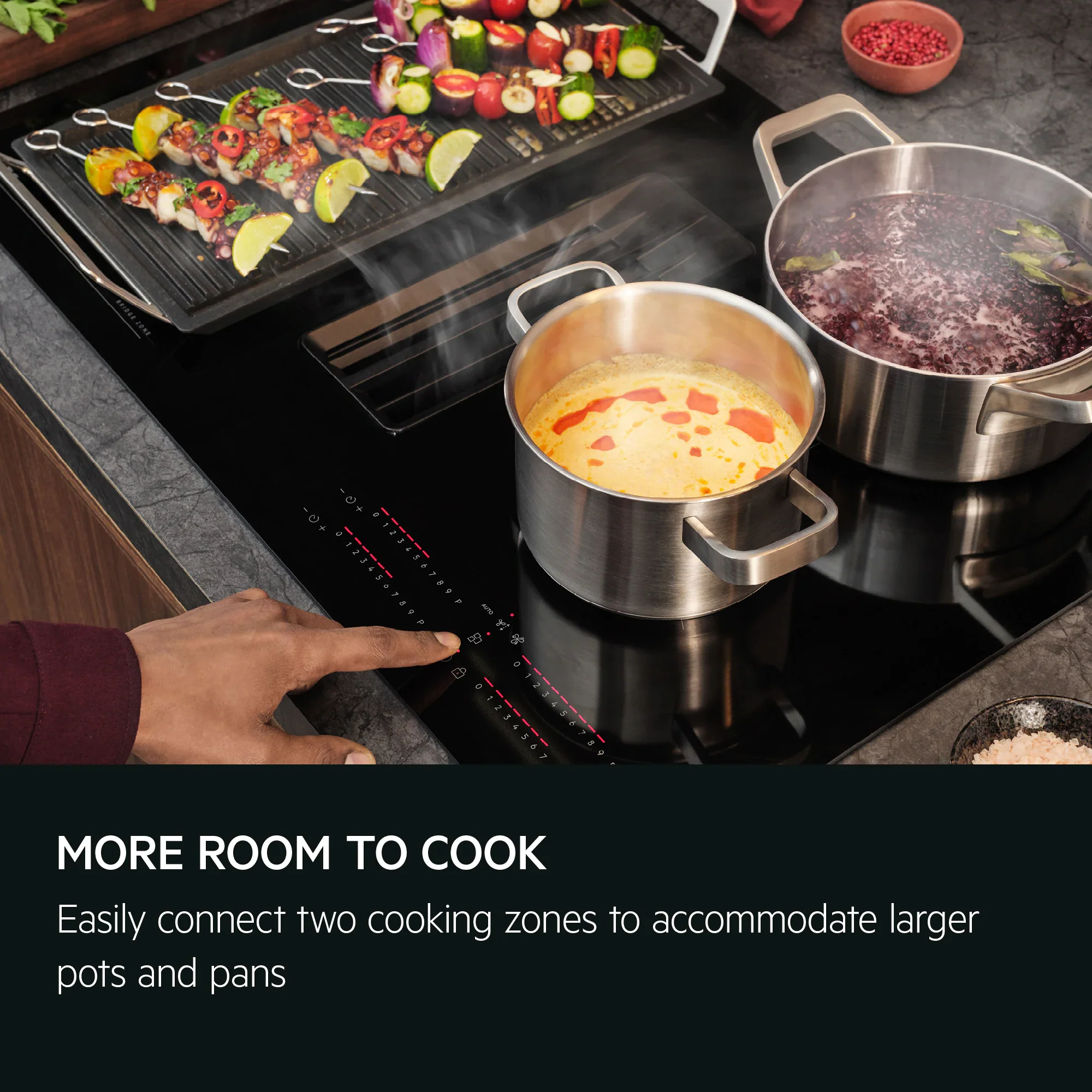AEG TH84CB03FB - Black Vented Induction Hob - 81cm - A+ Energy - Image 8