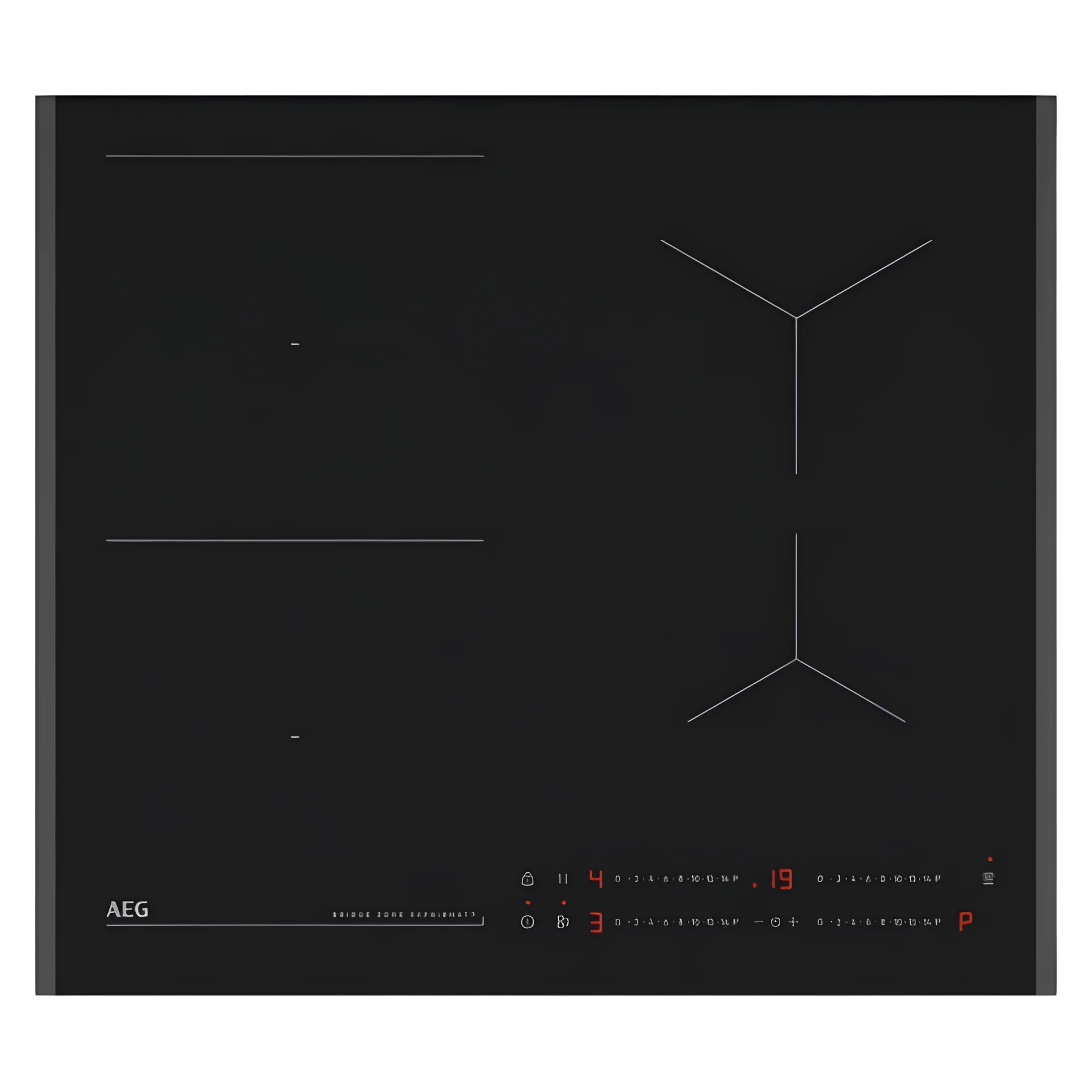 AEG TO64IB00FZ - Black 60cm Induction Hob - 4 Cooking Zones