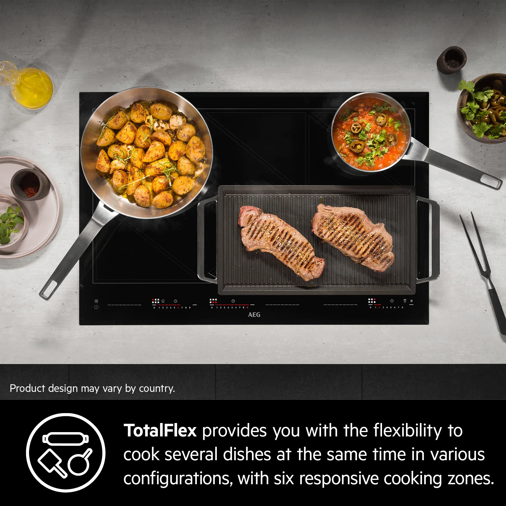 AEG TR84IT00FB - Induction Hob - TotalFlex with Hob2Hood - Image 10