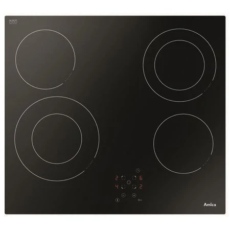 Amica ACH6440FR - Black 4 Zone Ceramic Hob