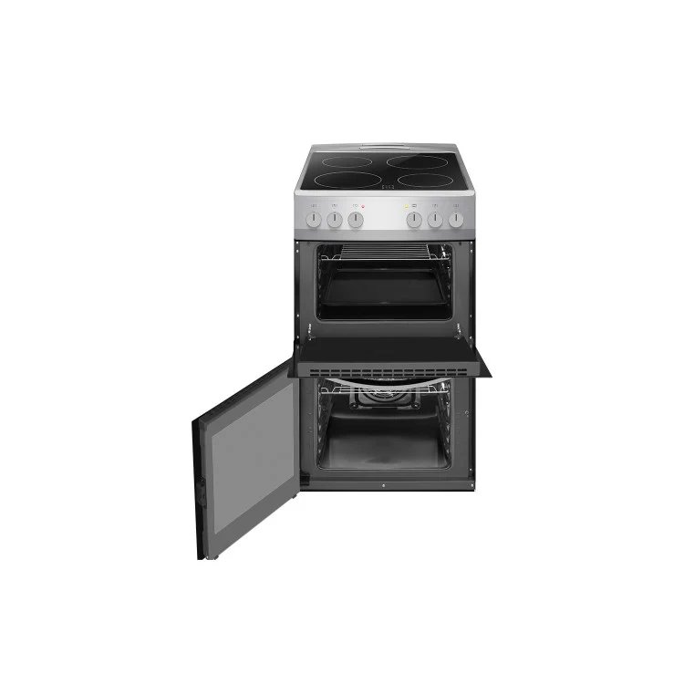 Amica AFC502SS 50Cm Ceramic Cooker Twin Cavity - Stainless Steel  - A/A energy - Image 2