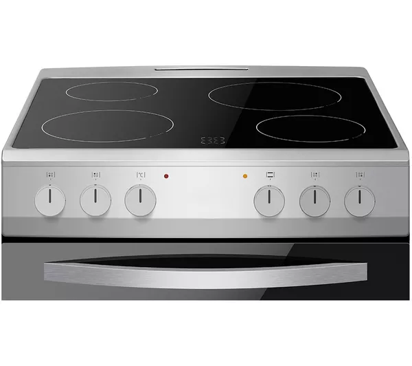 Amica AFC601SS 60 cm Electric Ceramic Cooker - Black & Stainless Steel - A energy - Image 2