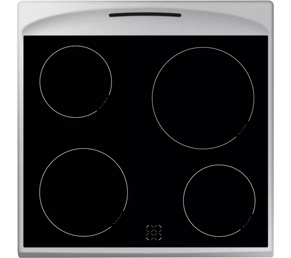 Amica AFC601SS 60 cm Electric Ceramic Cooker - Black & Stainless Steel - A energy - Image 3
