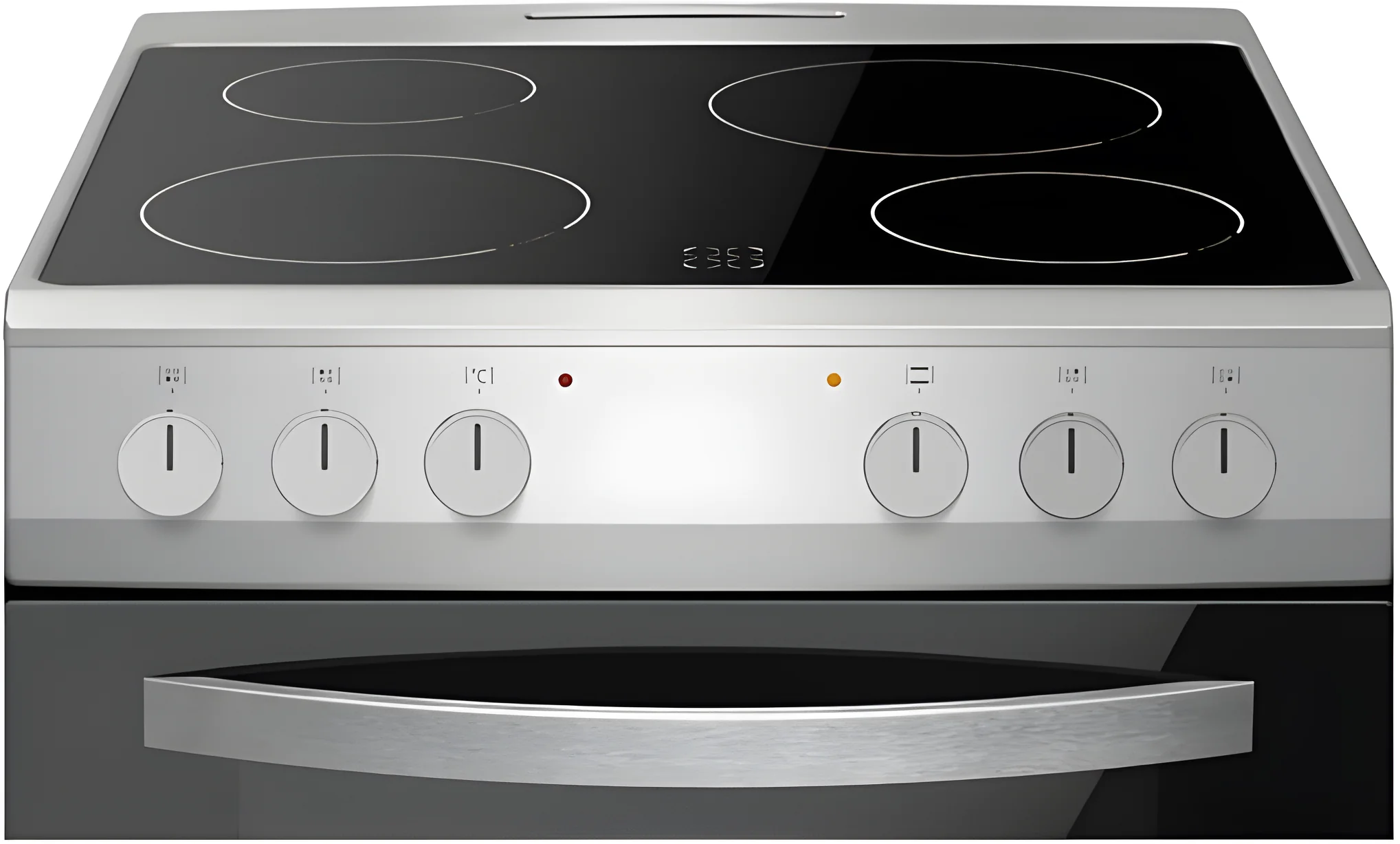 Amica AFC602SS 60cm Ceramic Electric Cooker with Double Oven, A Rated - Silver - Image 3