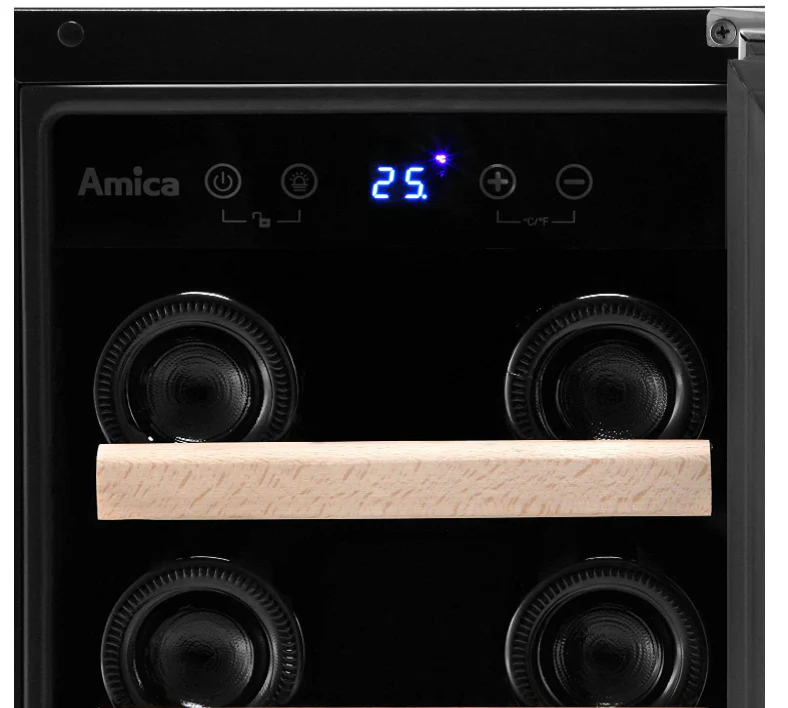 Amica AWC300SS - Stainless steel 19 Bottle Capacity Wine Cooler - G energy - Image 2