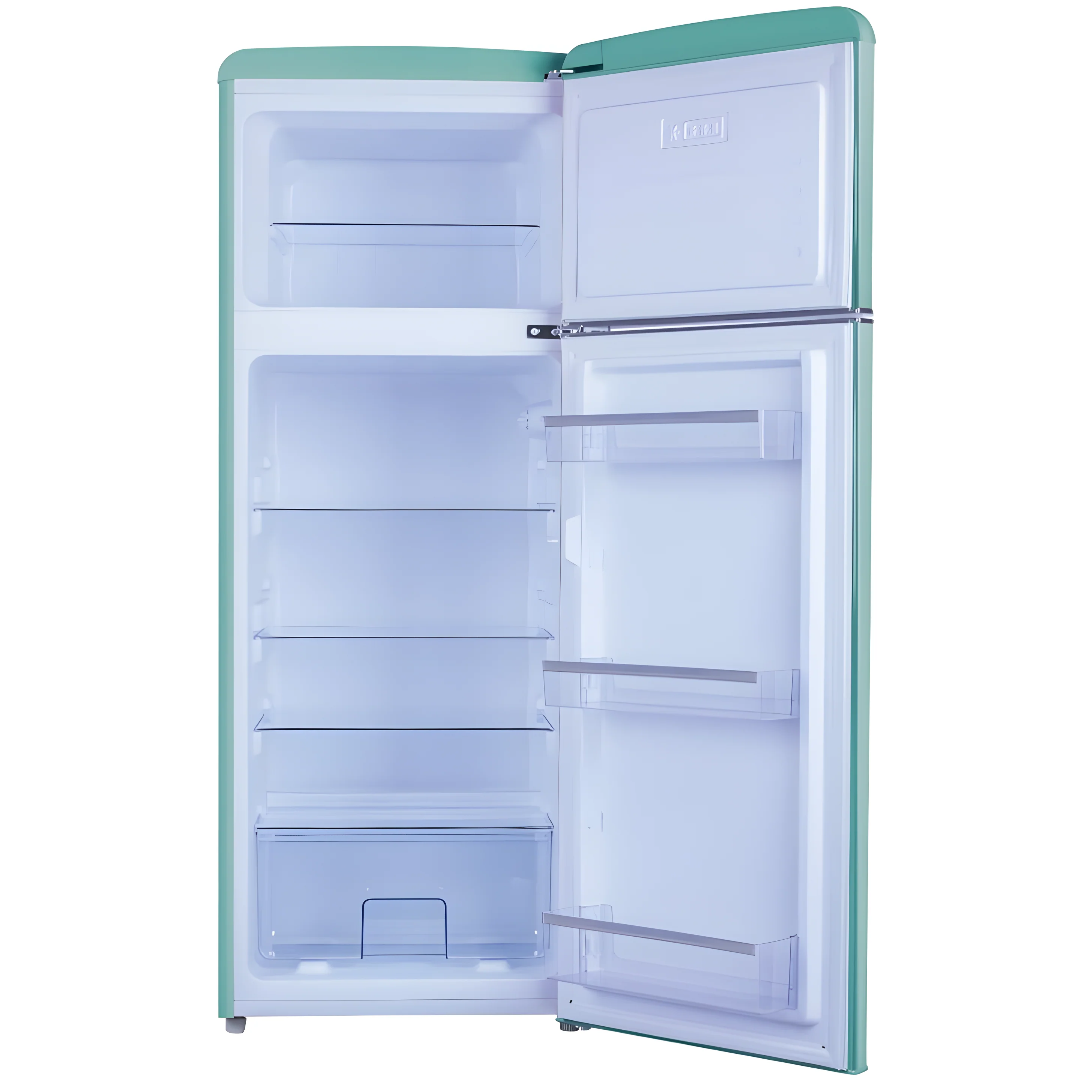 Amica FDR2213DB - Blue Fridge Freezer - 208L Top Mount Retro Style - E Energy - Image 2