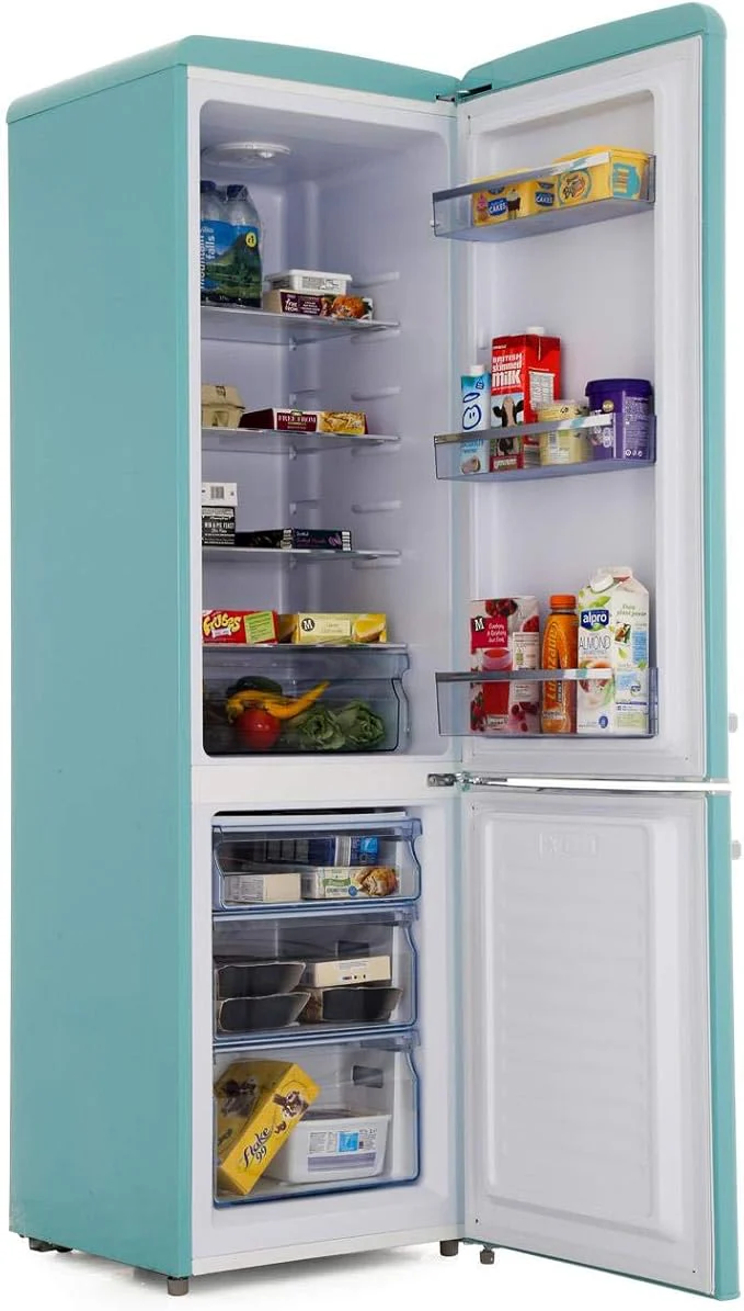 Amica FKR29653DEB - Duck Egg Fridge Freezer - 181L/63L - F Energy - Image 3