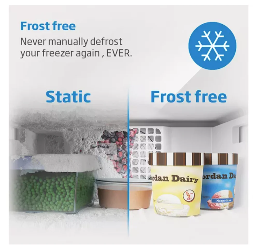 Beko CFG4552S - Silver Freestanding 50/50 Frost Free Fridge Freezer - E energy - Image 4