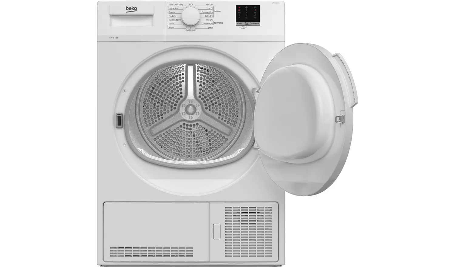 Beko DTLCE90051W - White 9KG Condenser Tumble Dryer - B Energy Rating - Sensor Dry - Image 3