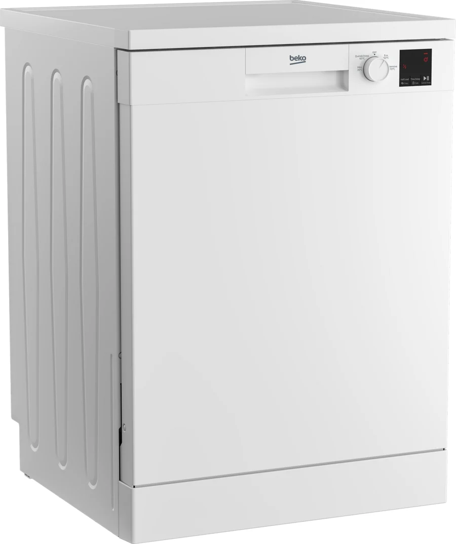 Beko DVN04X20W - White Freestanding Dishwasher - E energy - Image 2