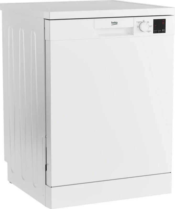Beko DVN05C20W - White Full Size Dishwasher - 13 Place Settings - E Energy Rating - Image 2