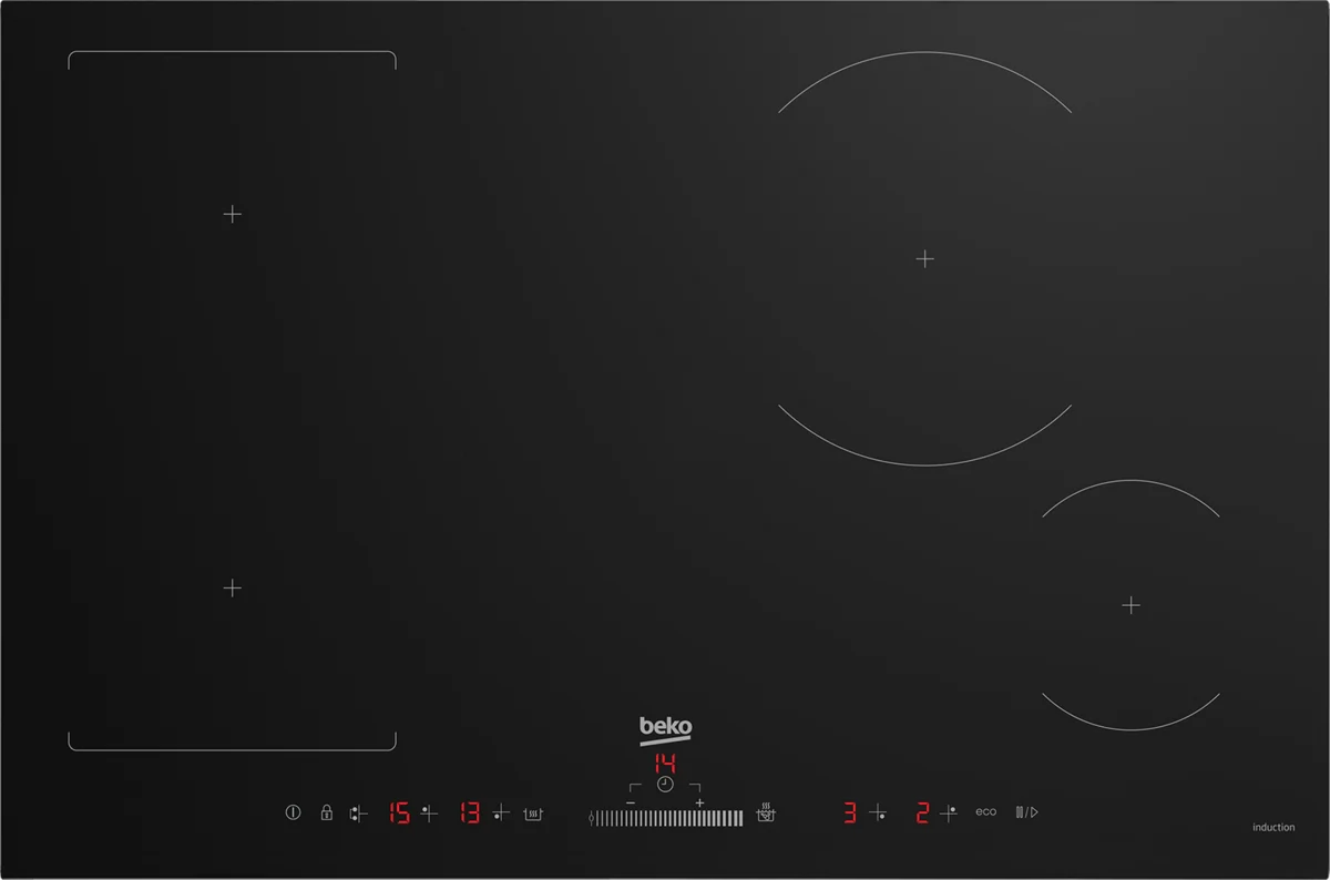 Beko HII84500FHT - Black 4 Zone Induction Hob