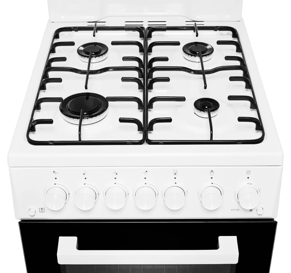 Beko KA52NEW - White 4 Zone Gas Cooker - Manual cleaning - A energy - Image 3