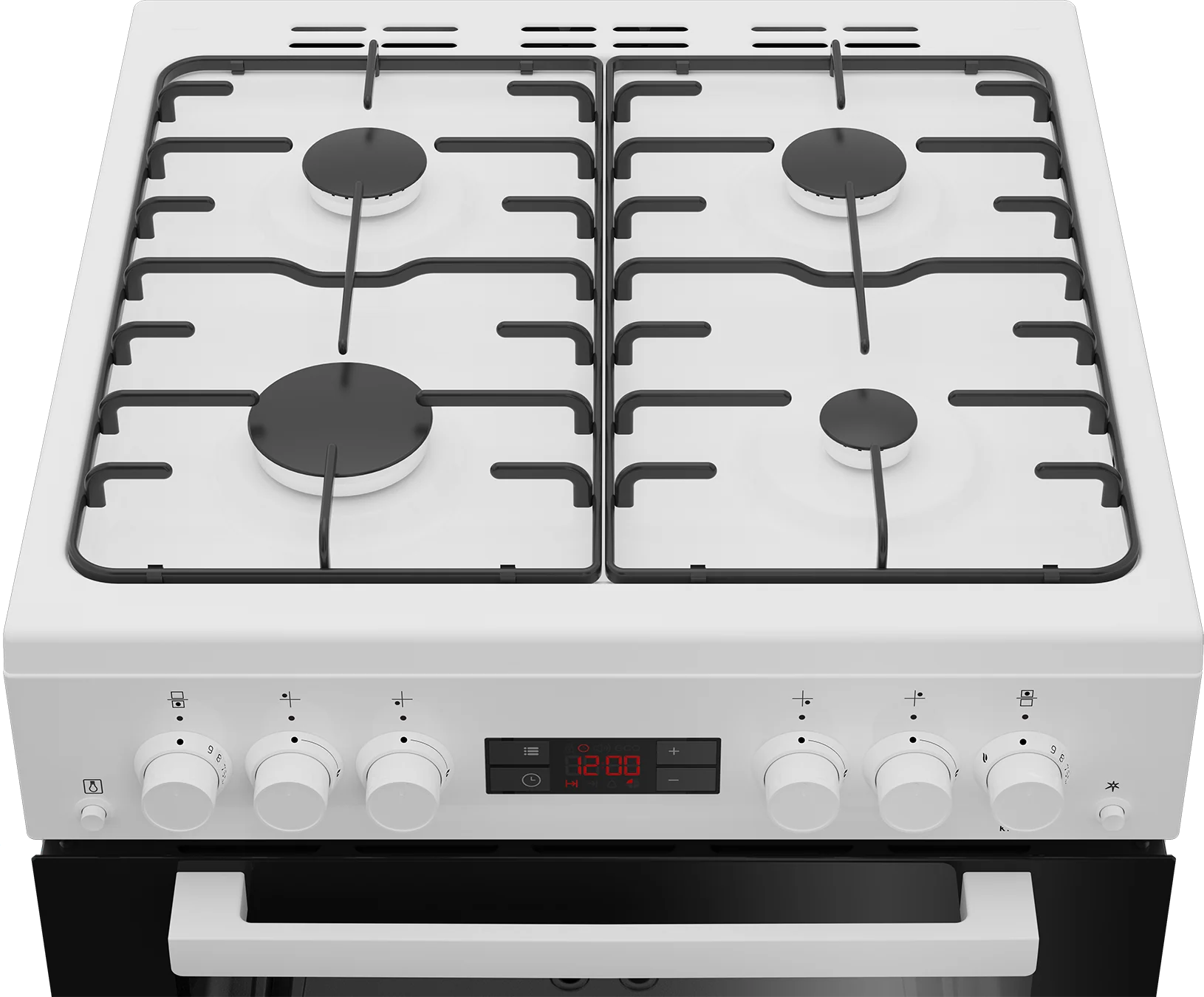 Beko KTG613W - White 60cm Gas Cooker - Twin Cavity - A+ Energy - Image 4