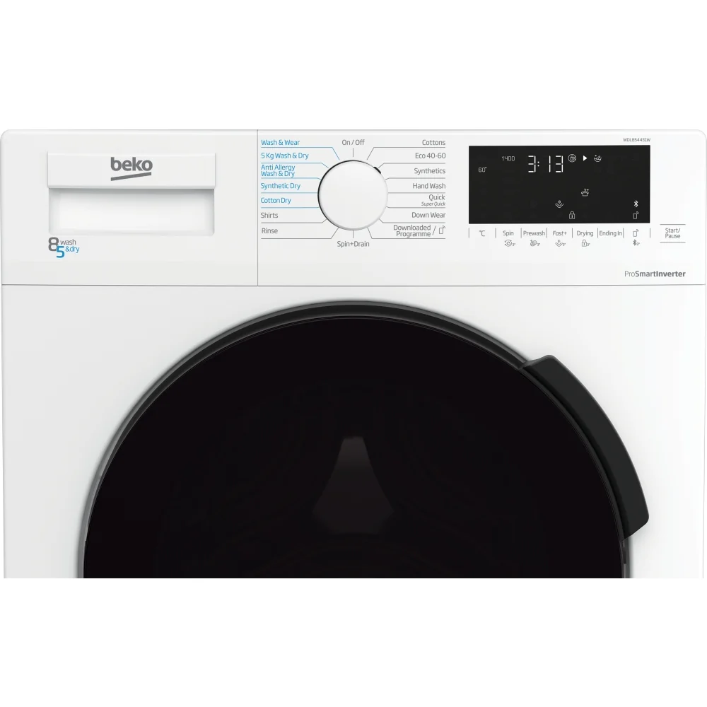 Beko WDL854431W - White 8KG/5KG Washer Dryer - 1400 RPM - C Energy - Image 3