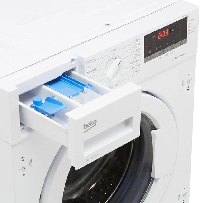 Beko WTIK76151F - White 7KG Integrated Washing Machine - 1600 RPM - C Energy - Image 4