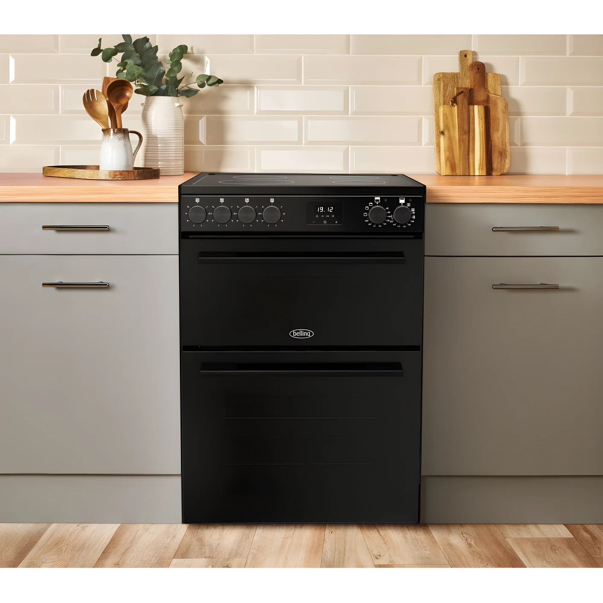 Belling BEL FSA VISION 60Ei 444412058 - Black Induction Electric Cooker - Double Oven - A Rated - Image 2