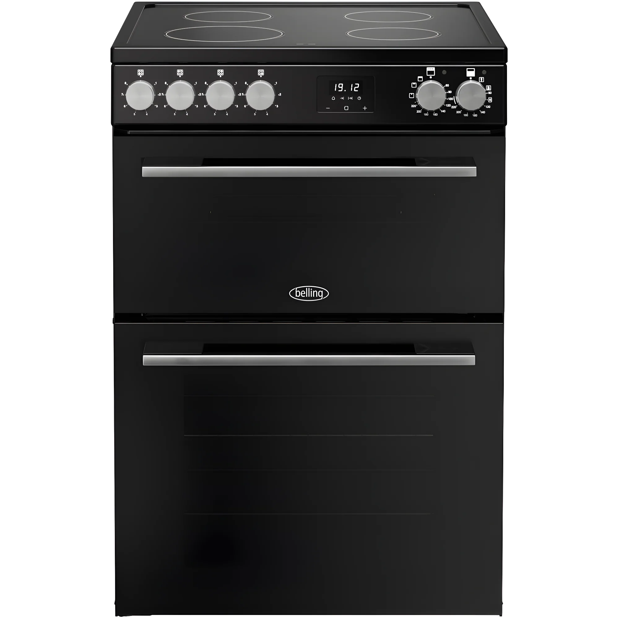 Belling BEL FSA VISION 60Ei BSS 444412059 - Black Induction Electric Cooker - Double Oven - A Rated