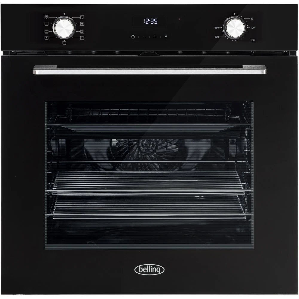Belling BEL BI603MFC BLK 444411400 - Black Built in Electric Single Oven - Catalytic cleaning - A energy