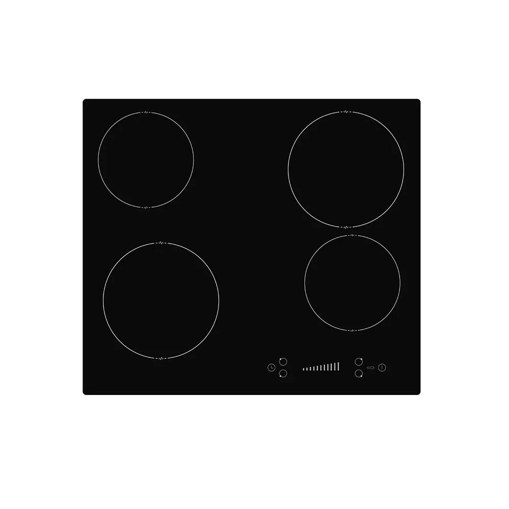 Teknix BITK260CHS - Black Ceramic Hob - 4 Cooking Zones - Touch Slider Controls