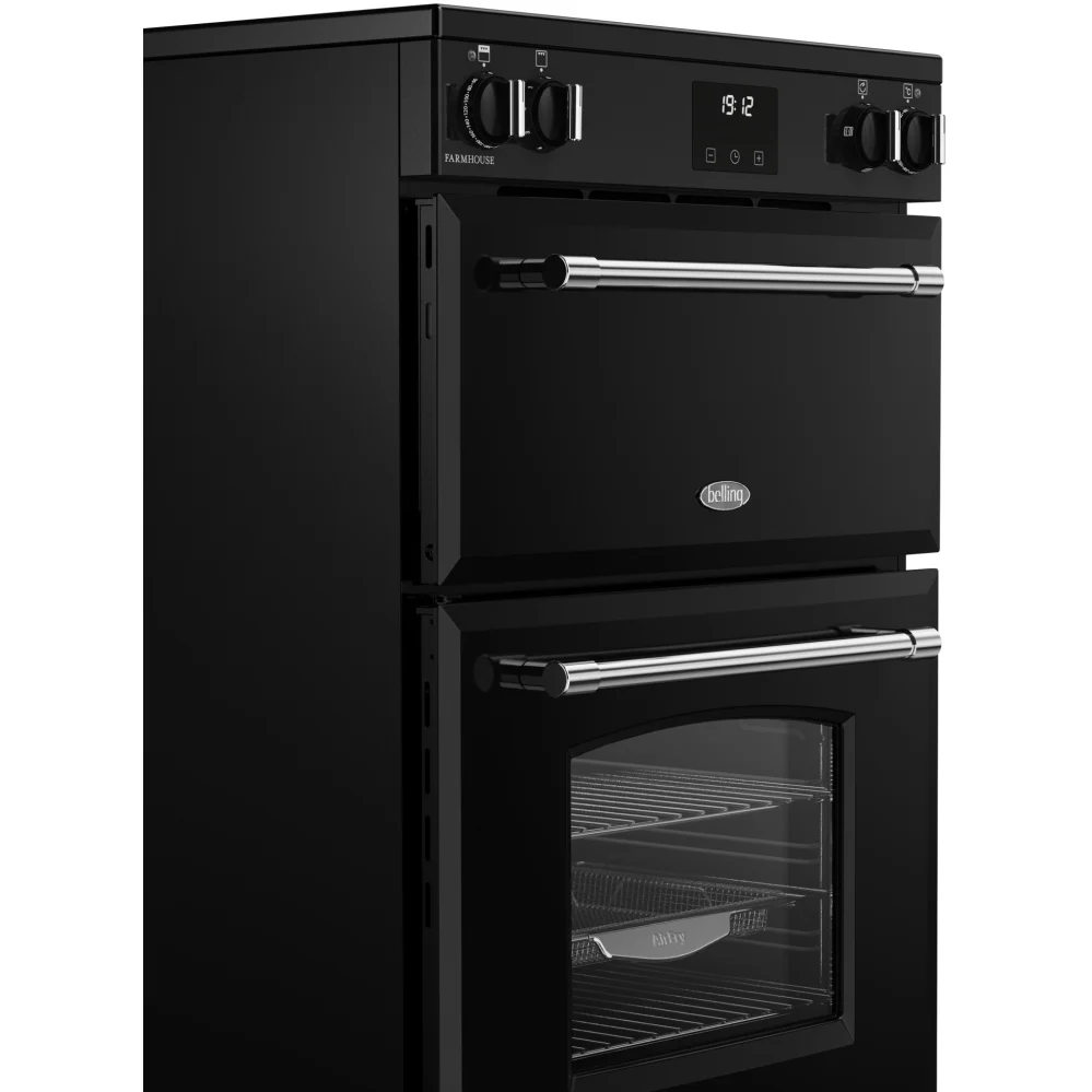 Belling Farmhouse 60Ei TCH 444411815 - Black Electric Cooker with Double Oven - 70/33L Capacity - A Energy Rated - Image 5