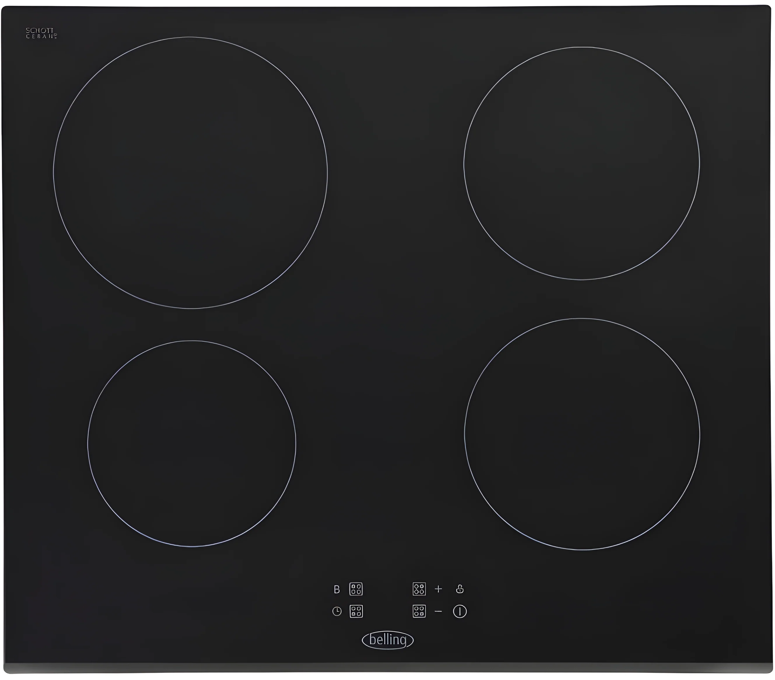 Belling IHT603 BLK - Black 4 Zone Induction Hob 7.2kw