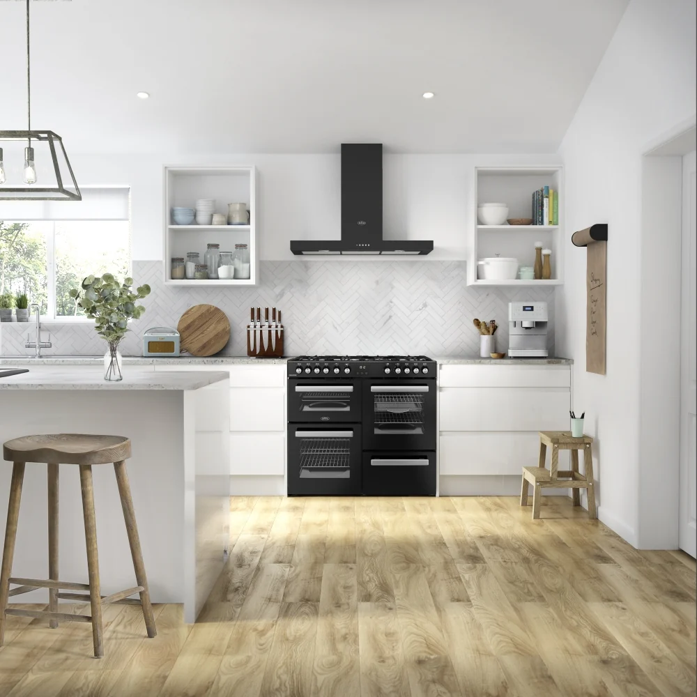 Belling RCA COOKCENTRE 100DF 444411799 - Black 100cm Dual Fuel Range Cooker - 199L Capacity - A Energy Rating - Image 2