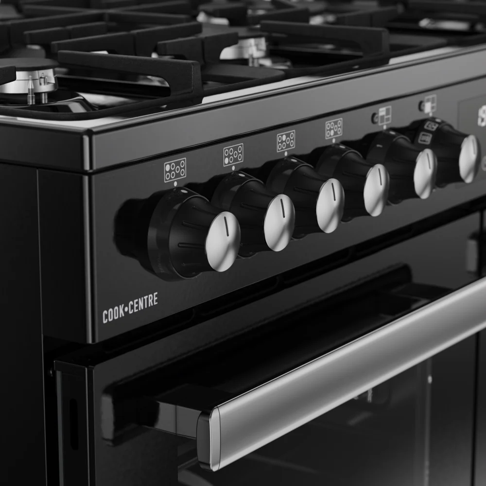 Belling RCA COOKCENTRE 100DF 444411799 - Black 100cm Dual Fuel Range Cooker - 199L Capacity - A Energy Rating - Image 4
