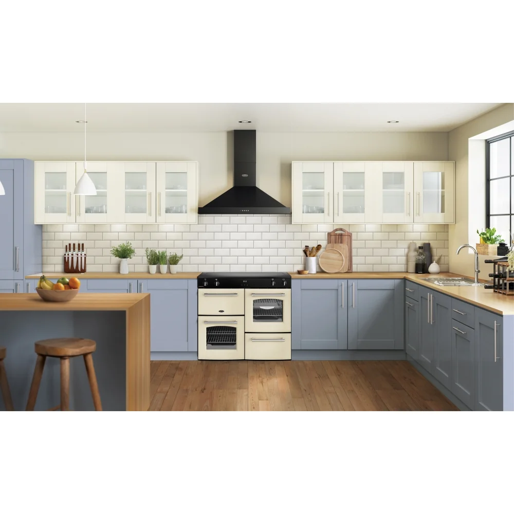 Belling RCA FARMHOUSE 100Ei 444411833 - Cream 100cm Range Cooker - 5 Zone Induction Hob, 2 Ovens, AirFry Function - A Energy Rated - Image 2