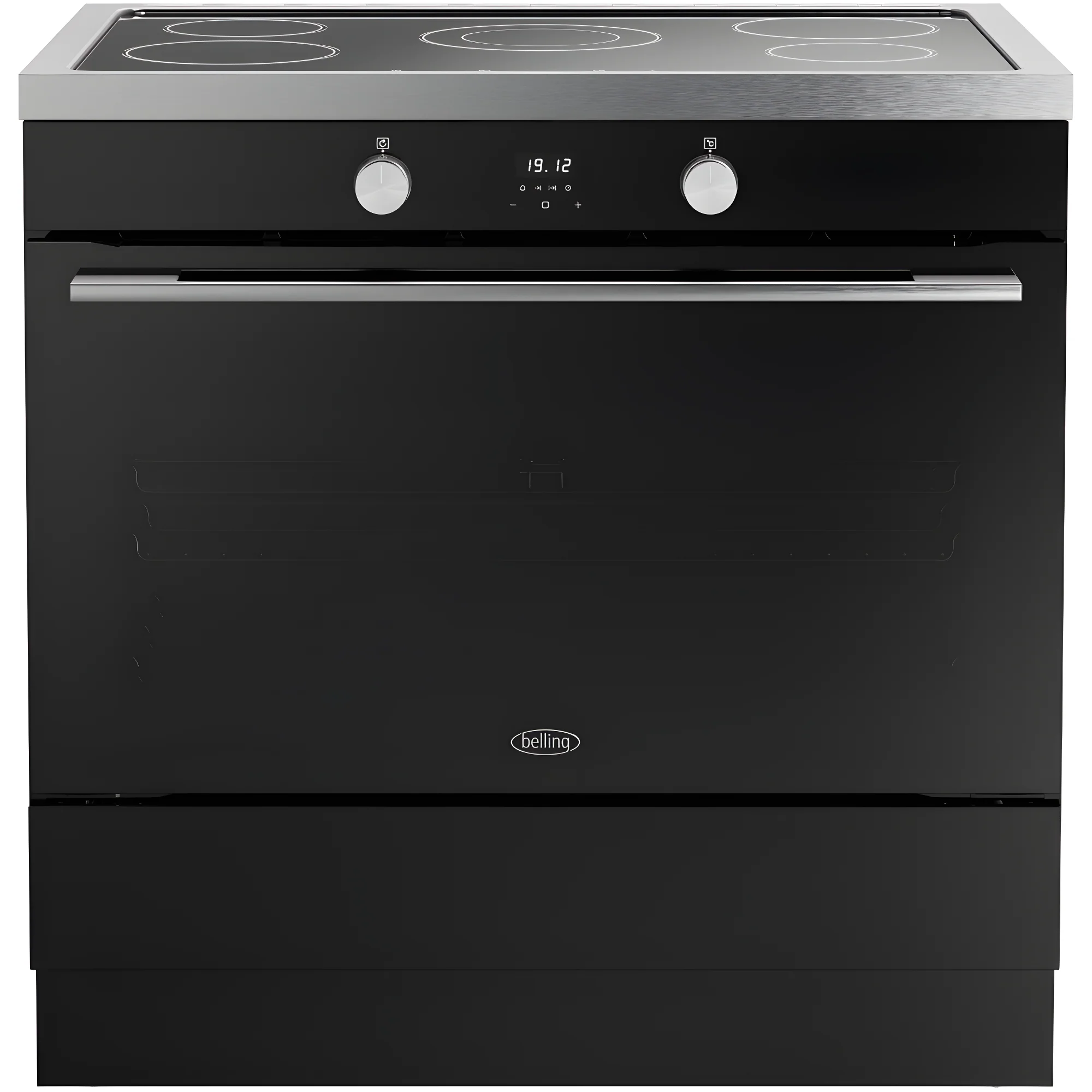 Belling RCA VISION SGL 90Ei BSS 444412042 - Black 90cm Induction Range Cooker - 133L - A Energy