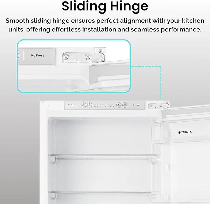 Teknix BITH70FF - White 70/30 Integrated Fridge Freezer - 246L - E energy - Image 5