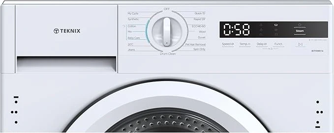 Teknix BITKW814 - White 8KG Integrated Washing Machine - 1400 RPM - A energy - Image 2
